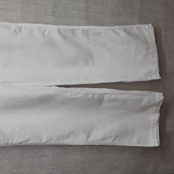 Converse One Star Women's White Linen Blend Pants - Picture 2 of 8